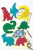 LACING & TRACING DINOSAURS 7/PK
