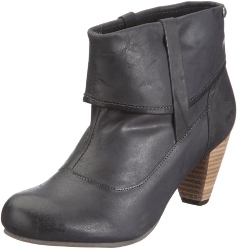 Mexx Vari White Wash - Pered Bootie F7RE0156, Damen, Stiefel, Schwarz (BLACK 1), EU 38