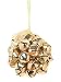 Festive Gold Jingle Bell Ball Tree Trim, 6.25 cm