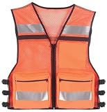 Orange Public Safety Mesh Rescue Vest
