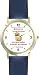 Habit 1 - Those Committed #1 (Spanish Text) - DELUXE TWO-TONE WATCH from THE 7 HABITS - WATCH COLLECTION BY WATCHBUDDY&reg; - Arabic Numbers - Blue Leather Strap-Size-Women's Size-Small