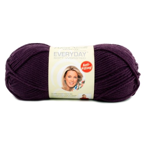 Premier Yarns 3-Pack Solid Deborah Norville Everyday Soft Worsted, Aubergine