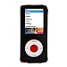 Premium Black Leather Sleeve Case with Belt Clip for Apple ipod Nano Chromatic 8GB, 16GB 4G (4th Generation)