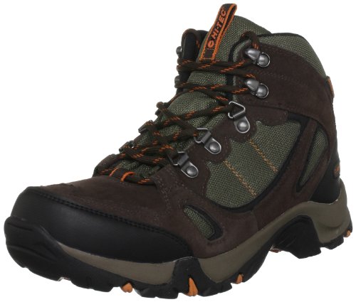 Hi-Tec Men's Falcon Wp Dark Chocolate/Dark Taupe/Burnt Orange Hiking Boot O001665/042/01 10 UK, 44 EU, 11 US