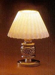 Dollhouse MiniaturesTable Lamp with Silver Base