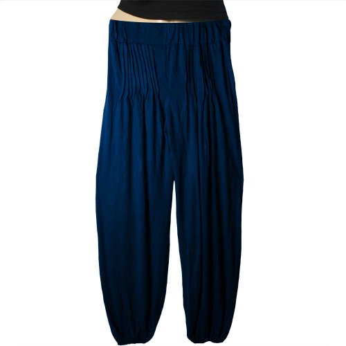 Navy Blue Free Size Harem Pants in Lycra