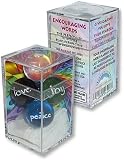 Encouraging Words Marble Set, Peace, Love, Joy, Dream & Hope, 1 Inch Diameter