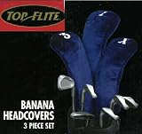 Top Flite Plush Banana Headcovers, 3 Piece Set (1, 3, X)