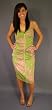 Nicole Miller Collection Green & Pink Floral Summer Dress