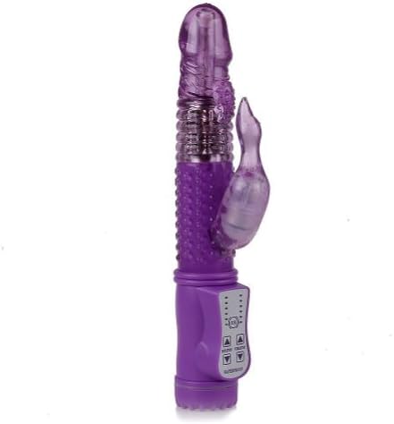 Klove Us Waterproof Swan Thrusting Vibe 360 Degree Dual Stimulator Massager Vibe Multi Speed Electric Vibration Massager Bullet Wand Clitorial Stimulation Powerful Female Masturbate Toy G-spot Stimulators with Floating Beads for Women Couples (Random Color)