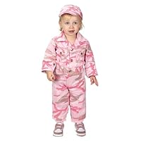 Aeromax Jr. Camouflage Suit with Cap, Size 18Month, Pink