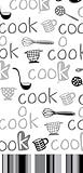 Cook! Collection Print Terry Kitchen Dish Towel - Kay Dee Designs - Black