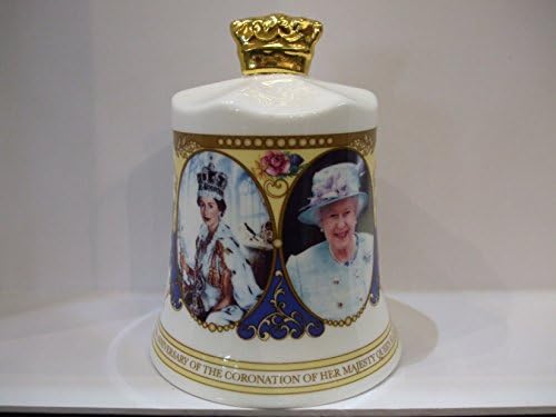 Aynsley English Bone China COMMEMORATIVE Her Majesty Queen Elizabeth 11 Coronation 60th Anniversary BELL