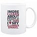 Mug White " THE MORE I LEARN ABOUT PEOPLE THE MORE I LOVE MY Clumber Spaniel " Dogs
