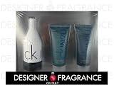 GIFT SET - CK IN 2 U by CALVIN KLEIN with 3.4 EDT Spray, 3.4 After Shave Gel, 3.4 Hair & Body Wash