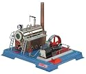 Wilesco 20 - Dampfmaschine D20 500 ml Kesselinhalt, inkl. Sicherheits-Ventil, Manometer und Dom-Pfeife.