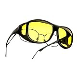 Cocoons Fit-Overs Polarized Lenses - Black Frame with Yellow Lens: Size ML