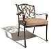 Strathwood Bainbridge Cast Aluminum Arm Chair with Cushion, Set of 2