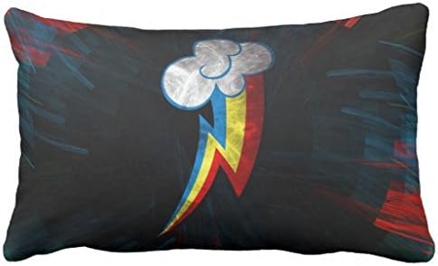 Reasonwe Custom My Little Pony (7) Throw Square Pillow Case 20x30 Inches for put in Car Seat, Patio, Bedroom, Couch, Sofa