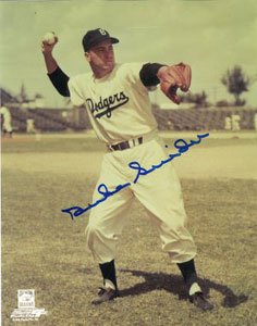 Duke Snider Signed Dodgers 8x10 Photo