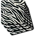 SAVE $4.00 - Black and White Zebra Print - Set Of 8 Coasters - Soft $14.99