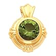 14K Yellow Gold Peridot Pendant