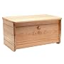 T&G Heritage Drop-front Bread Bin in Hand Carved Hevea Wood. 440x225x220mm