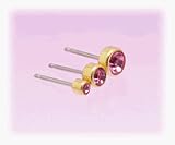 Blomdahl Gold Titanium Earrings - Rose