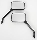 Emgo Universal Rectangular Mirror - GP Deluxe, LongStem, 10mm Thread, for Yamaha Both 20-78257