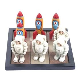 Space Man vs Rocket Tic Tac Toe