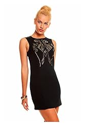 Fitted Glittering Elastane/Polyester Mini Dress 