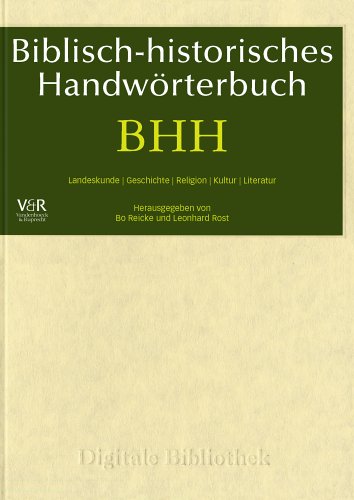 Biblisch-historisches Handw�rterbuch