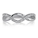 FOJO's Diamonds in Silver Infinity Ring (.10 ct. tw.)