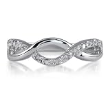 FOJO's Diamonds in Silver Infinity Ring (.10 ct. tw.)