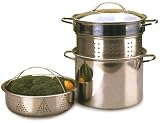 RSVP International Stainless Steel Multi-Purpose Stockpot 8-qt.