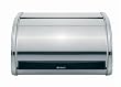 Brabantia Roll Top Bread Bin, Medium, Brilliant Steel