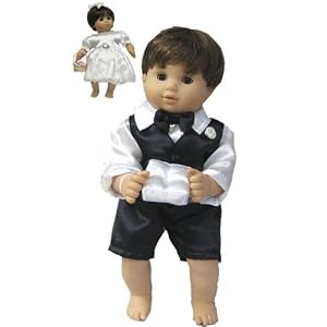 Ring Bearer Outfit with Satin Pillow. Fits 15