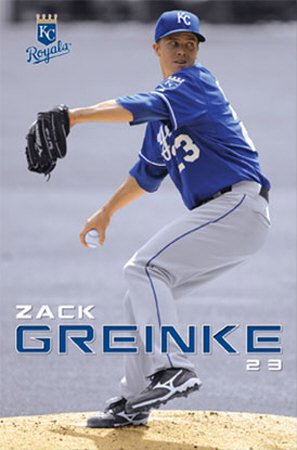 Kansas City Royals (Zack Greinke) Sports Poster Print - 22x34 Poster Print, 22x34