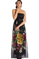 Sexy Strapless Cocktail Open-Back Gathered Ruched Floral Print Polyester Homecoming Dress 