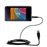 Classic Straight USB Cable for the iRiver Clix2 U20 with Power Hot Sync and Charge capabilities - Gomadic Brand w/ TipExchange Technology