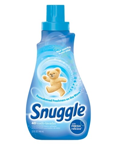 Snuggle Concentrated Fabric Softener Liquid, Blue Sparkle With Fresh Release, 40-Load Bottles (Pack of 9)