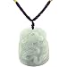 Natural Grade A Jadeite Jade Hand Carved Dragon Pendant Necklace