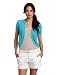 Chaus Women's Cap Sleeve Ribbed Trim Shrug Chaus Women's Cap Sleeve Ribbed Trim Shrug