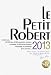 Le Petit Robert 2013
