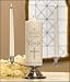 Faith Hope and Love Wedding Unity Candle Set Mark Bowers Applique on Wax