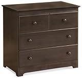 Atlantic Furniture Eco-Friendly Windsor 3 Drawer Dresser, Antique Walnut