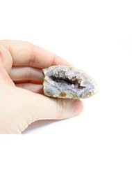 Single Detail Page Misc: Small Deep Quartz and Agate Geode - Precious Possessions