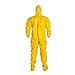 Dupont Large Yellow Tychem Qc Chemical Protection Coveralls