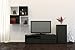 Nexera Wall Shelves 222506, Set of 2, Black