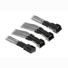 BitFenix Adapter (3-Polig zu 3x 3-Polig), 60 cm silber/schwarz